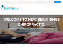 Tablet Screenshot of newbeginningschiropractic.net